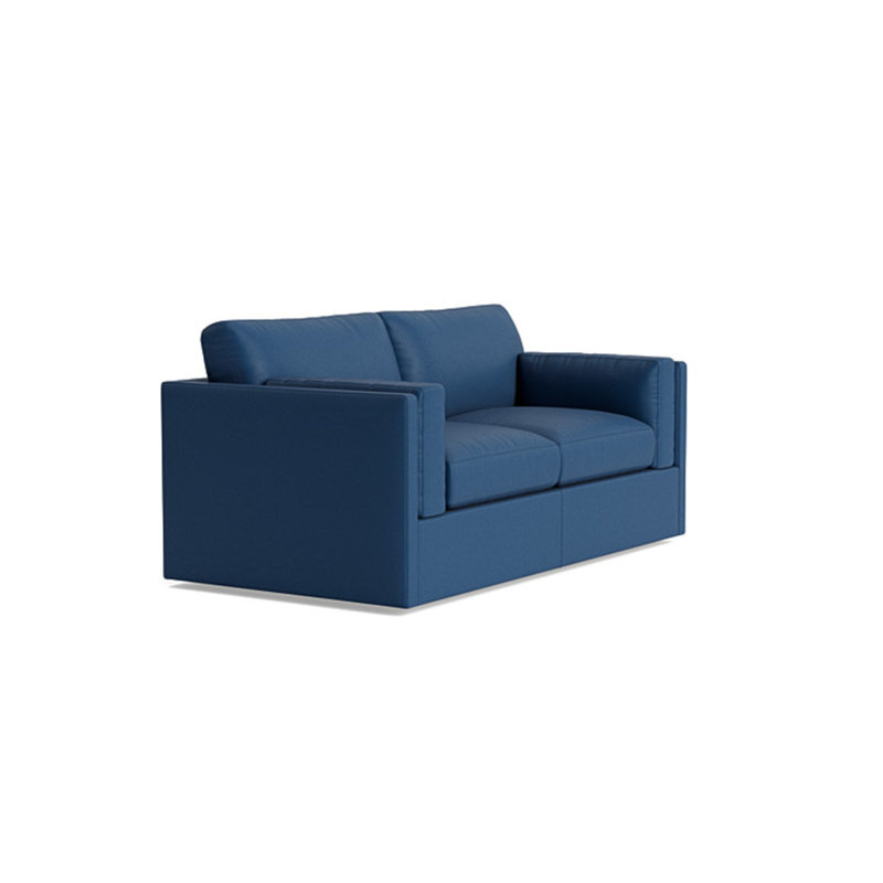 Fairfax Leather Loveseat (70"), Leather - Deep Blue