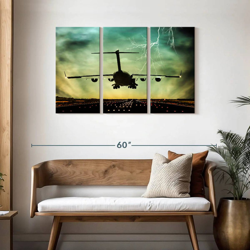 Mehar Last Flight Plane, 28" H x 45" W