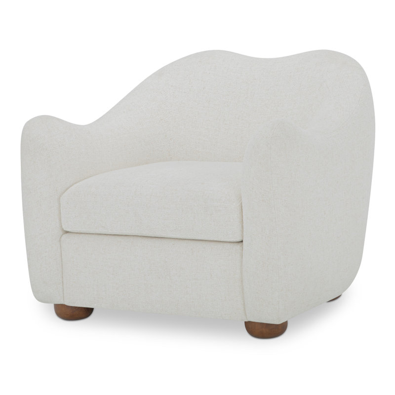 Fauteuil d'appoint Elwood, Ecru Performance Weave