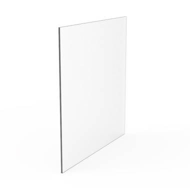  12 x 24 1/8 Acrylic Mirror Sheet - 3mm Platic