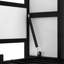 Lit escamotable simple avec tablettes, lit mural en métal au design pliable et peu encombrant-548363093