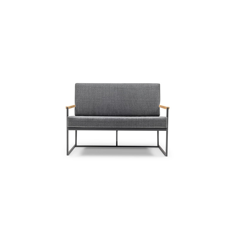 Anibella Rectangle Aluminum Loveseat