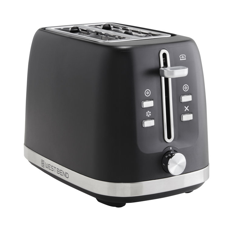 black and decker two slice toaster with extra wide self centering