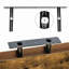 Ensemble de 2 tablettes de salle de bain pour tablettes murales flottantes pour salle de bain