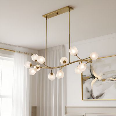 Walker 10-Light Vintage Brass Island Light