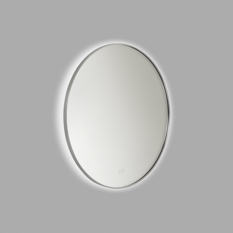 Cadre Round Mirror 30x30 from Generation Lighting , Brushed Nickel, 30" x 30"