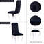 Chaise parsons en velours capitonné Anquette