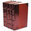 5 Piece Metallic Decorative Book Set