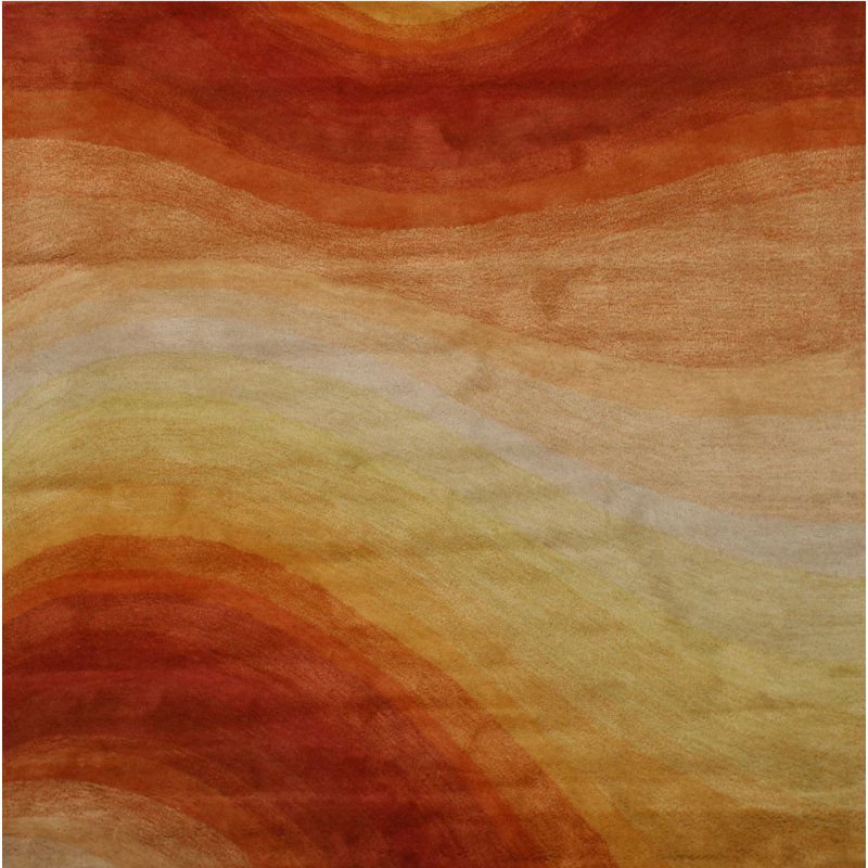 Hand Tufted Wool Area Rug, Rectangle 4' x 6'