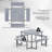 Picnic Table Bench Set For 4-8 People With Umbrella Hole All-weather Hdpe Tabletop White-1605194720