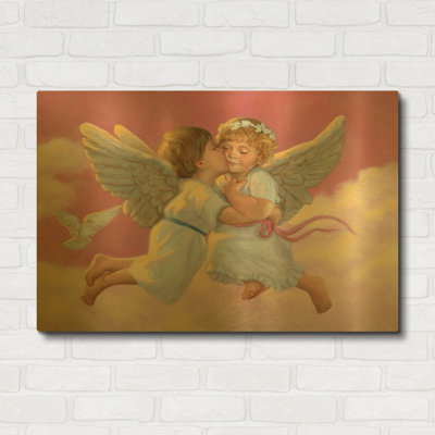 'February' By David Lindsley Gold Metal Wall Art, 36" x 24"