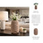 Sagebrook Home 15" Ethos Large 3D Printed Porcelain Vase-277419328