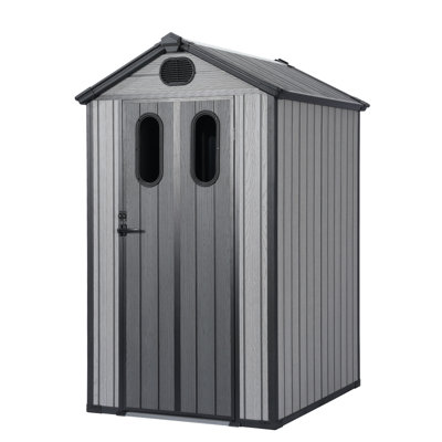 Aoodor 4 x 5 FT Outdoor Resin Storage Shed