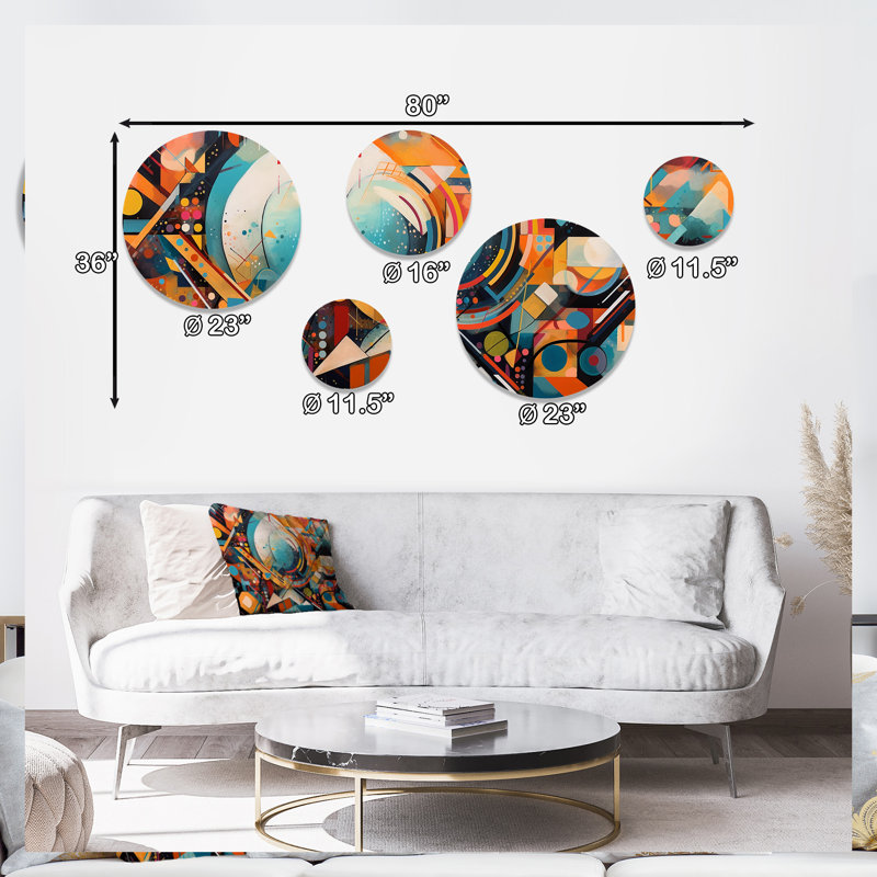 Abstract Wall Decor on Metal