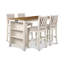 Ensemble de table de comptoir 5 pièces 60 pouces avec ports USB Josiha-1656610449-1688015512