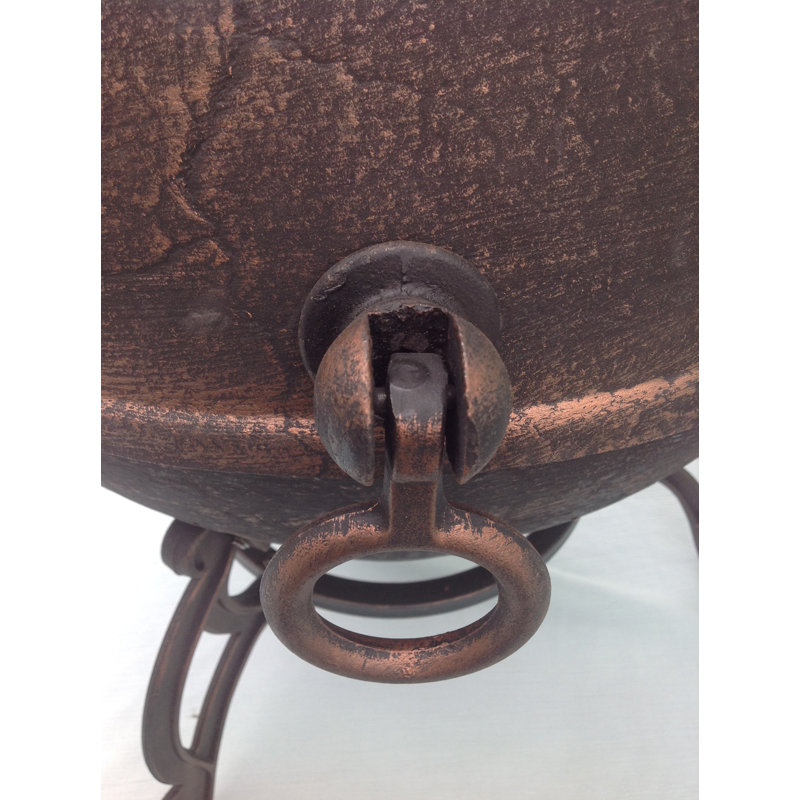 Toledo Column Cast Iron Smokeless Chimnea, Bronze, 115cm H x 41.5cm W x 41.5cm D