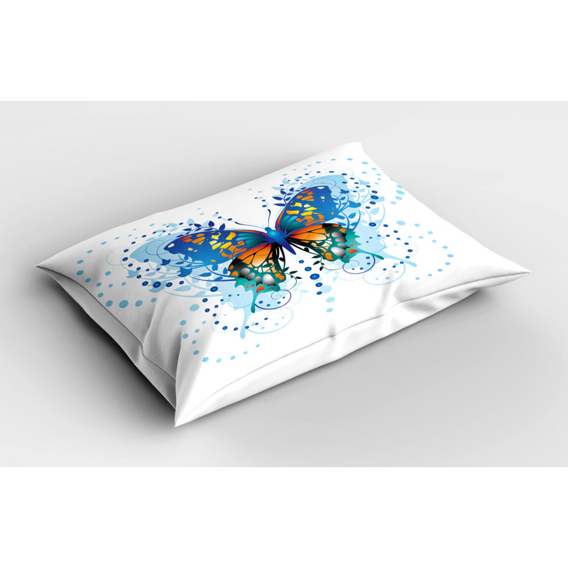 Swallowtail Polyester Sham Set, Twin