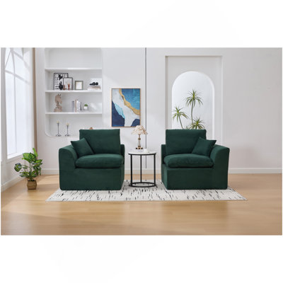 Canapé modulaire modulaire Cloud Couch, canapé moderne Comfy Cloud, 2 places avec housses de coussin Mobilier amovible pour le salon, la chambre à coucher, les dortoirs, aucun assemblage requis