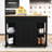 Expandable Mobile Kitchen Island Cart with Built-in Charging Station and Internal Storage-971435796