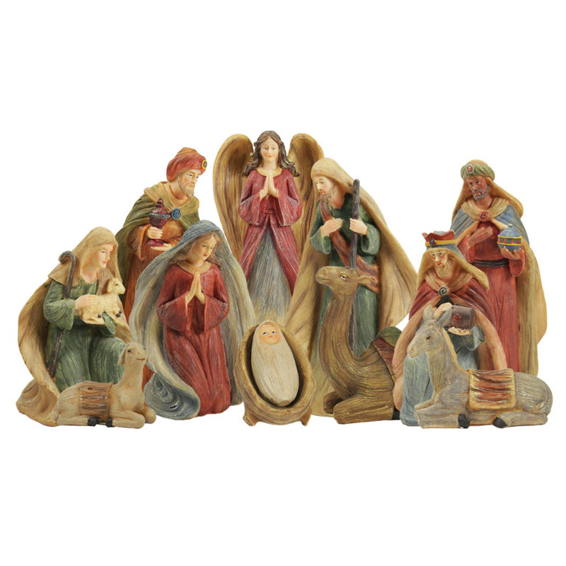 Ensemble de 12 figurines inspirées de la crèche de Noël