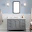 Queen 48" Single Bathroom Vanity Set with Mirror-46877591-46877592