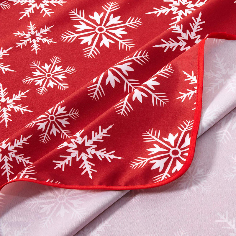 Decorative Christmas Tablecloth, 70" L x 52" W