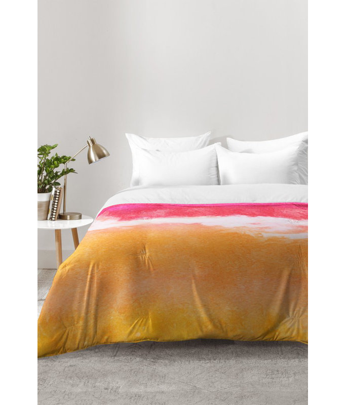 Ensemble d'édredon tangerine Laura Trevey, Édredon double / grand + 2 taies décoratives sta