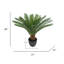 28 po Palmier artificiel Sago Cycas en pot