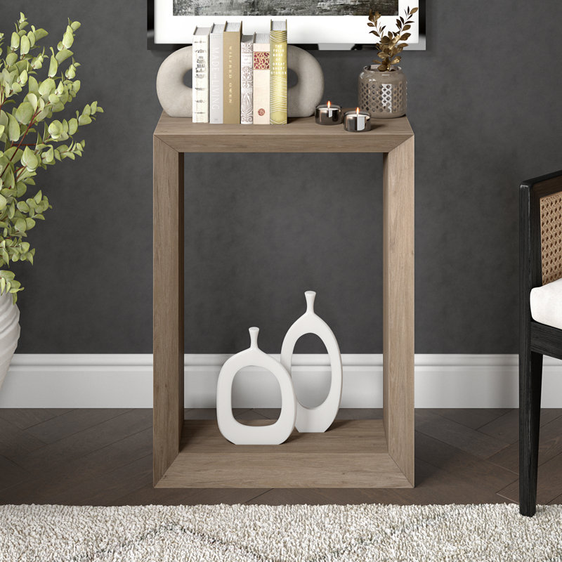 Calaysia Console Table, 76.2cm H x 55.9cm W x 25.4cm D, Antiqued Grey Oak