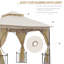10 Ft. W x 10 Ft. D Metal Patio Gazebo