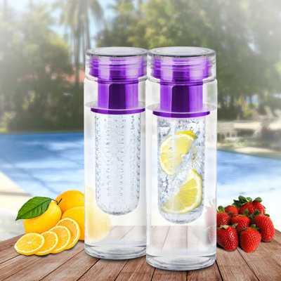 Bouteille d'eau en plastique 24 oz. Avec infuseur de fruits Tritan