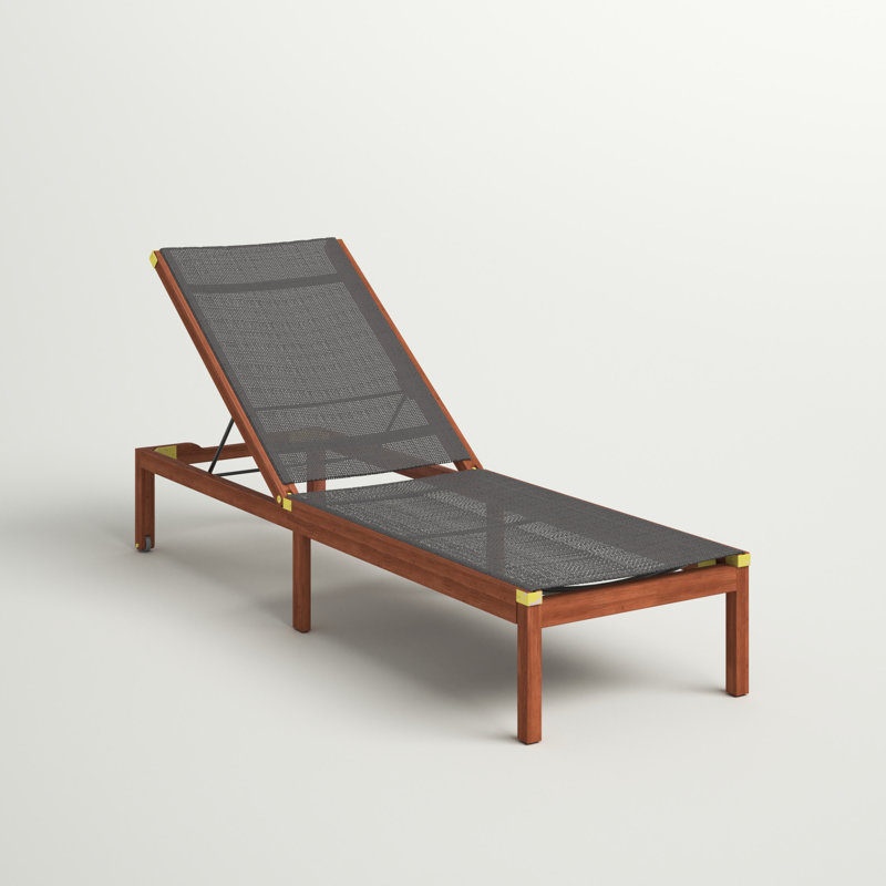 Chaise longue inclinable Brighton, Brun, 76