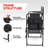 Black Frame Directors Camping Chair With Side Table