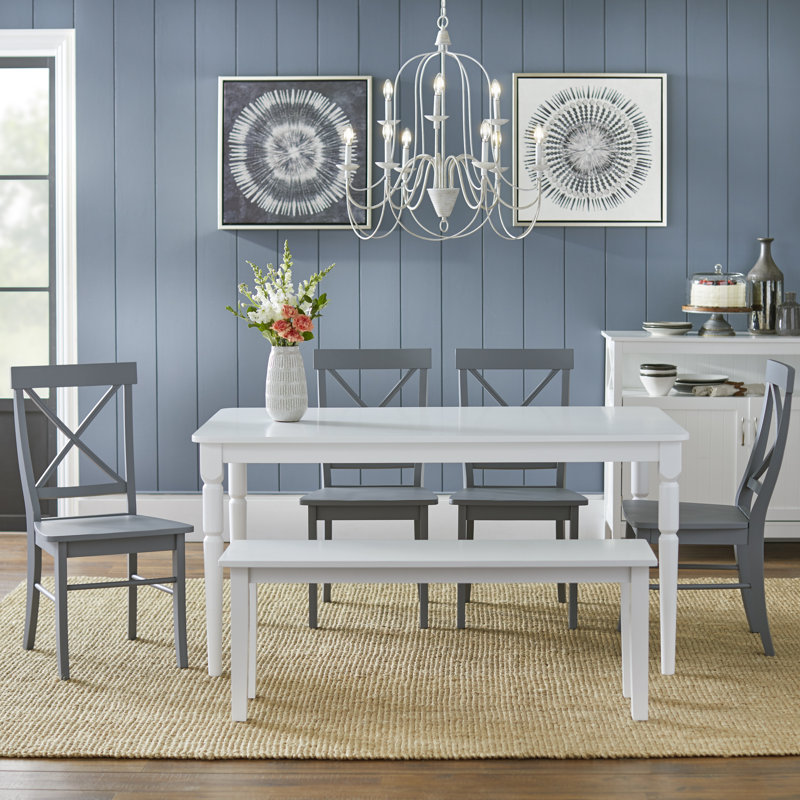 Ensemble repas 6 personnes Thomaston, Gris