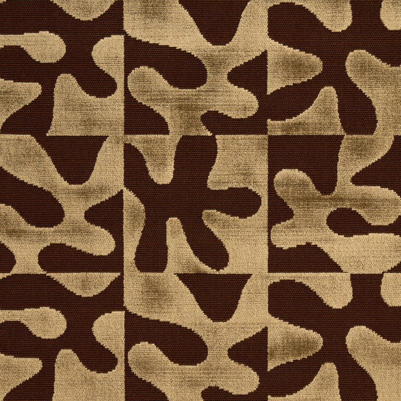 Modern Dance Velvet Fabric, Gold