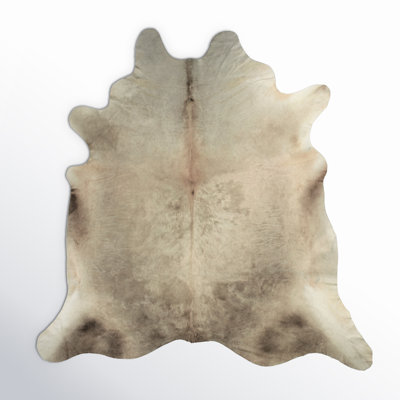 Charlize Handmade Cowhide Pearl/Beige Rug