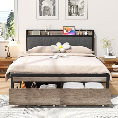 Full Size Metal Platform Bed Frame