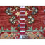 Tapis rouge en laine noué à la main 8 pi x 9 pi 7 po rouge Ersari F352F364E7FF4A939A2EC4E35C5844CB