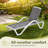 Adjustable All-Weather Outdoor Chaise Lounge with Ergonomic Armrests, Sturdy Rust-Resistant Frame, Breathable Quick-Dry Fabric, Portable Reclining Seat for Patio, Poolside, Lawn, In-Pool Sunbathing and Relaxation-129000345