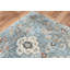 Tapis bleu en laine tissée à la machine Marea-188993643