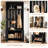 70.9"H Hall Tree with Bench and Shoe Storage-1479137689