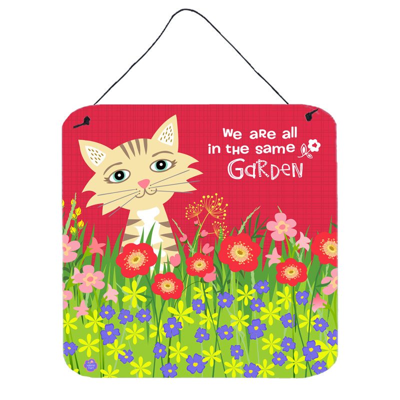 Décoration murale chat de jardin