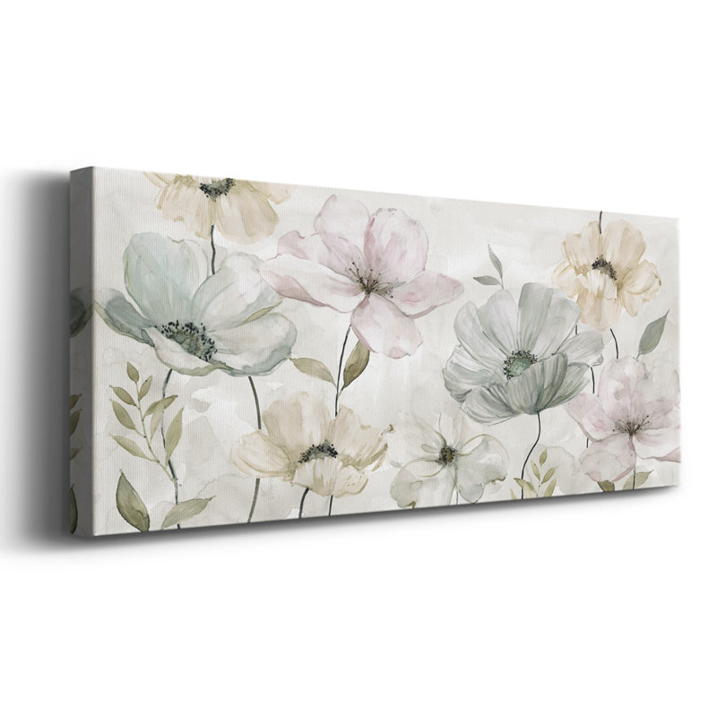 «Garden Grays» sur toile, H 20 po x l 50 po x P 1,5 po