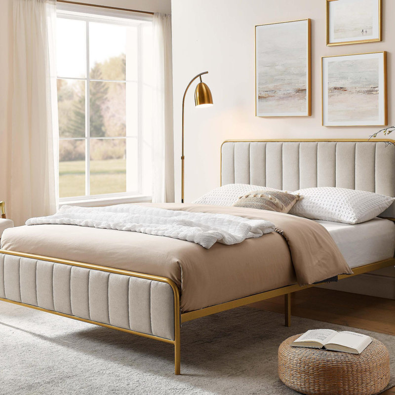 Ashley Upholstered  Queen Bed Frame