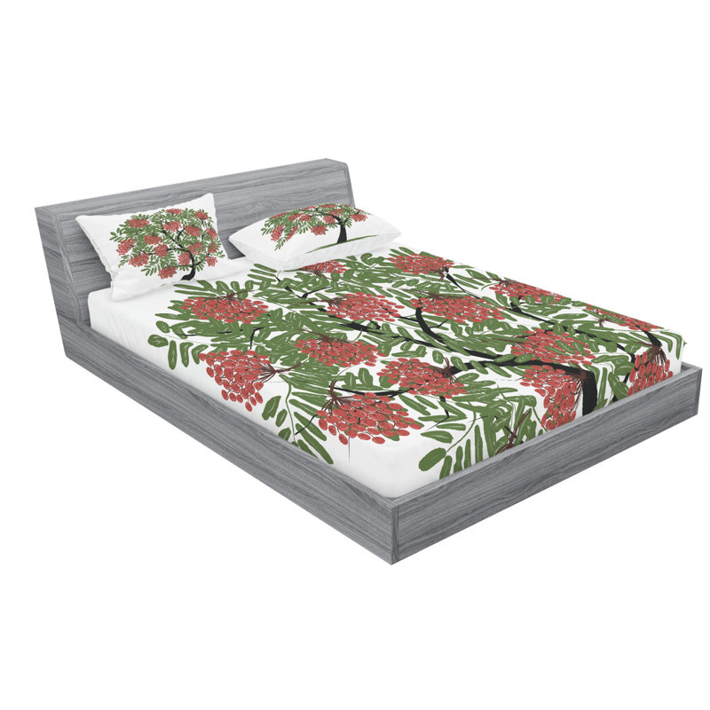 Microfiber Sheet Set, Queen Sheet Set with Fitted Sheet