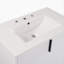 Meuble-lavabo 30 po avec lavabo en céramique et tiroirs pleine extension, glissières de tiroir encastrées à fermeture en douceur, conception cannelée, blanc-218481159