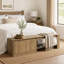 Banc de rangement pour chaussures de 63 po avec armoire et 2 tablettes ouvertes pour le couloir