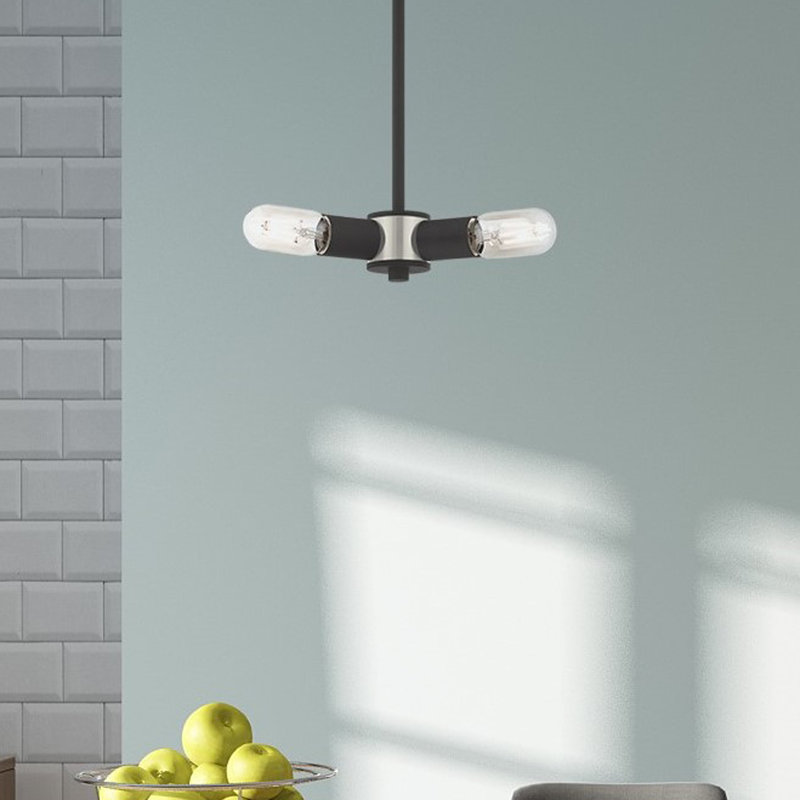 Luminaire suspendu à 3 lumières Martella, Noir