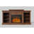 Electric Fireplace With Mantel,Fireplace Tv Stand For Tvs Up To 67 Inch With 23" Electric Fireplace Remote Control,3 Levels Of Brightness & Timer,Fire Place Tv Stands For Living Room, Black