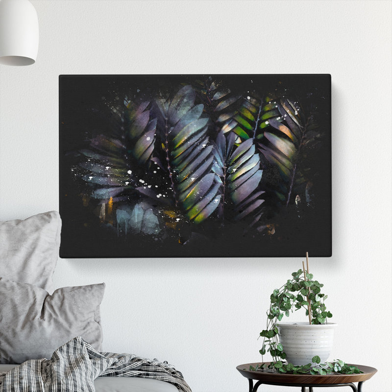 Plant Leaves - Wrapped Canvas Print, 50cm H x 76cm W x 3cm D